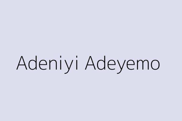 Adeniyi Adeyemo